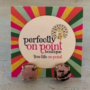 Semi precious stone earrings